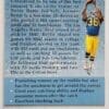 Jerome Bettis Upper Deck 1993 NFL Sports Trading Card #20back