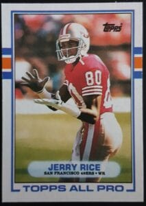Jerry Rice Topps All-Pro 1989 NFL Trading Card # 7