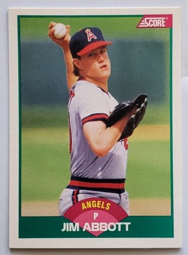Jim Abbott California Angels 1989 Fleer Update # U-11 Rookie Card