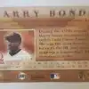 Barry Bonds Omega 1988 Card #209 Back