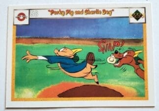 Upper Deck 1990 #58 "Porky Pig and Charlie Dog"