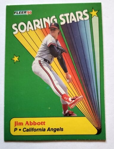 Jim Abbott Fleer 1990 Soaring Stars #10 of 12
