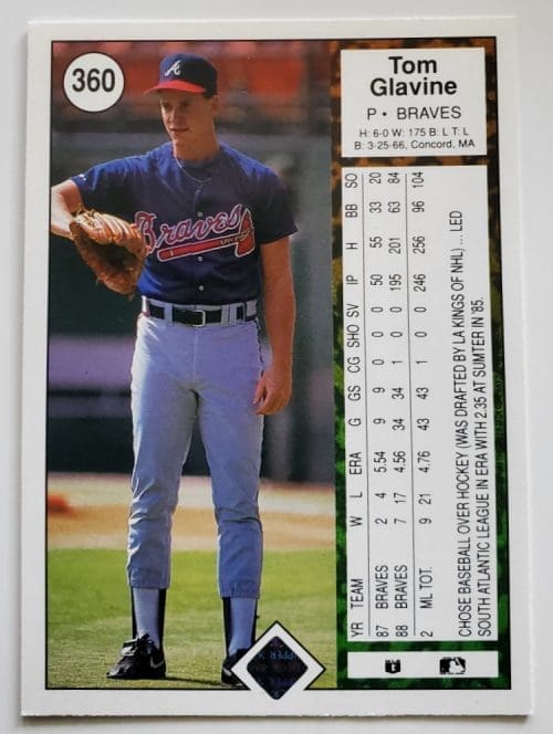 Dave Justice - Braves #360 Fleer 1992 Baseball Trading Card