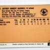 Jeff Bagwell ProCards 1990 "Minor League Card #1324 Back