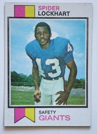 Spider Lockhart Topps 1973 NFL Trading Card #27