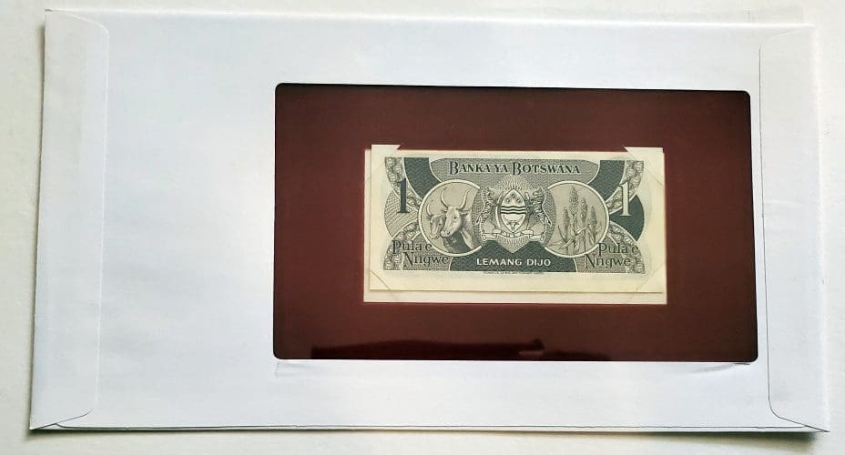 Banknotes of The Nations Botswana 1 Pula Back