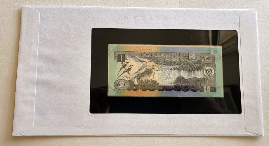 National Banknote of Ethiopia 1 Birr Back