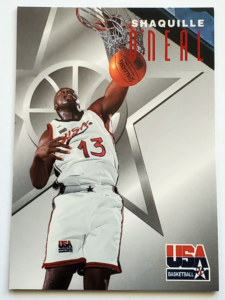 Shaquille O'Neal Fleer Skybox 1996 Texaco Edition NBA Card #7