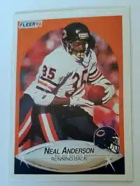 Neal Anderson Fleer 1990 Card #288