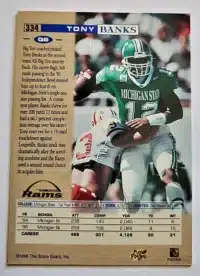 Tony Banks Proline 1996 NFL Trading Card #334 St. Louis Rams Back