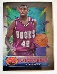 Vin Baker Topps Finest 1994 Card 66