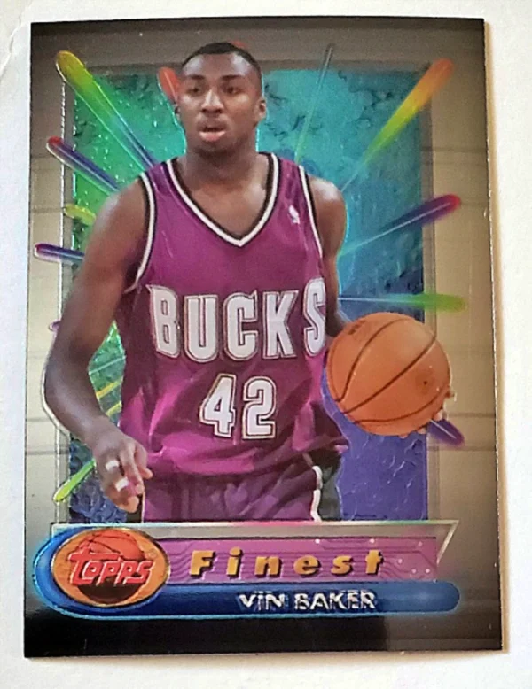 Vin Baker Topps Finest 1994 Card 66