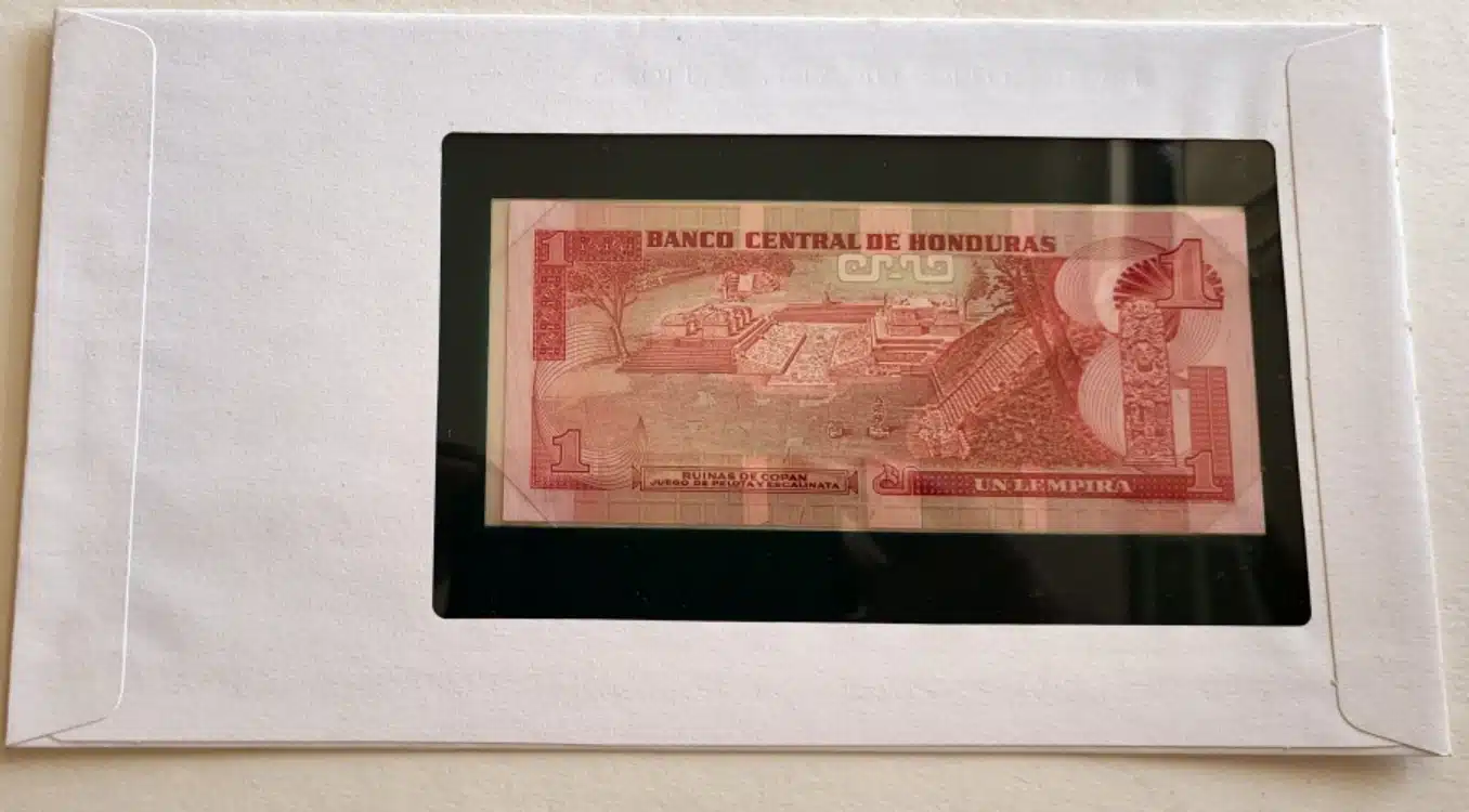 Honduras Banknote 1 lempira Back