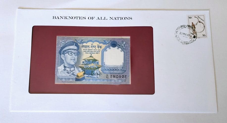 Banknote of Nepal 1 Rupee