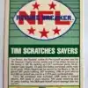 Tim Brown Record Breaker Score 1989 Card #328 Back