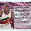 Wesley Person Flair "Wave Of The Future" 1994-95 NBA Basketball Card # 9 of 10 Back