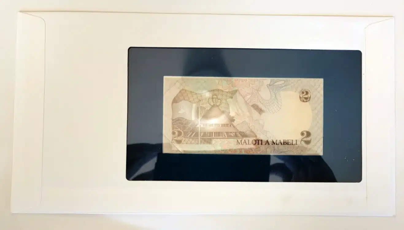 Lesotho 2 Maloti Banknote No 904596 Back