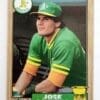 Jose Canseco Topps 1987 MLB Trading Card #620