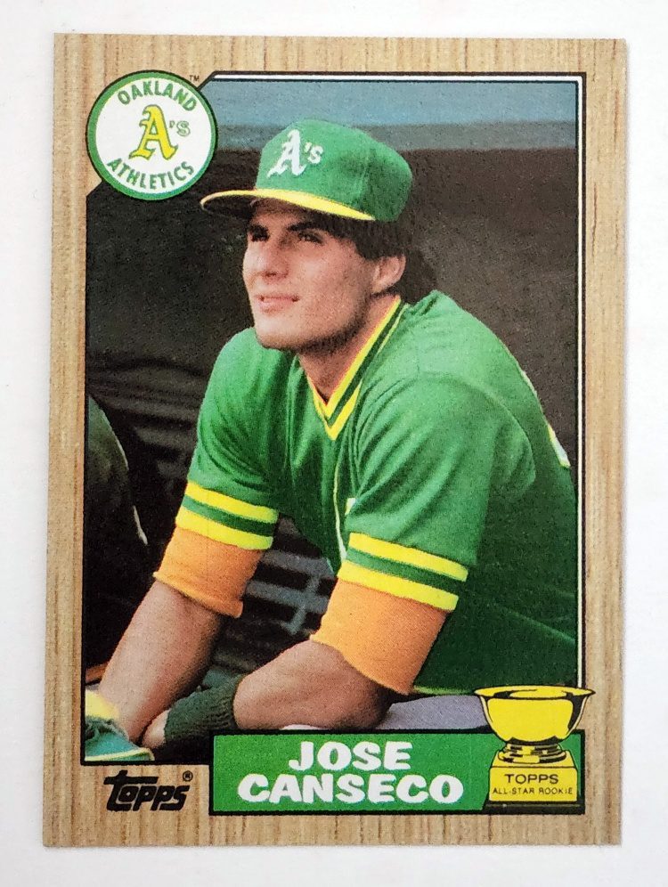 Jose Canseco Topps 1987 MLB Trading Card #620