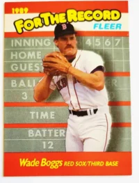 Wade Boggs Fleer-1989 Card #1 of 6