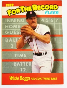 Wade Boggs Fleer-1989 Card #1 of 6