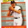 Wade Boggs Fleer 1989 "For The Record" MLB Trading Card #1 of 6 Boston Red Sox