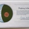 Western Samoa Coin Of All Nations Fresh Mint Coin Franklin Mint with C.O.A Back