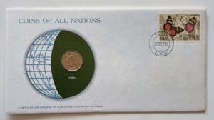 Zambia Coin Of All Nations Fresh Mint Coin Franklin Mint with C.O.A