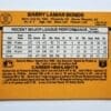 Barry Bonds Donruss 1989 MLB Trading Card #92 Pittsburgh Pirates Back