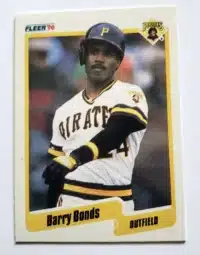 Barry Bonds Fleer 1990 Card #461