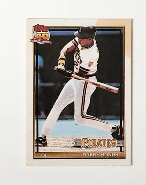 Barry Bonds Topps 1991 Card#19 of 36