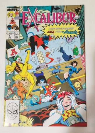 Excalibur January 1989 Marvel Comics Issue #5 "Send In The Clowns"