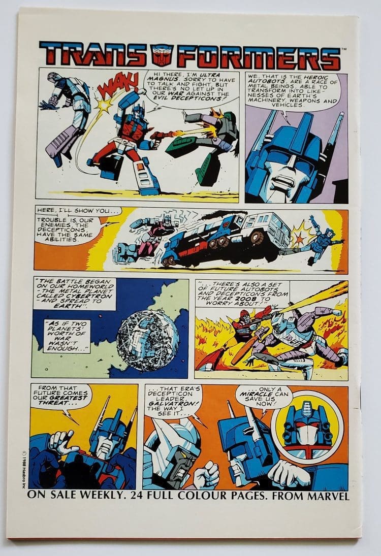 Dragon's Claws Issue #1 June 1988 "But It's Not A Game Anymore" Back