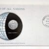 French Polynesia Mint Coin Stamped Envelope Franklin Mint