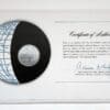 French Polynesia Mint Coin Stamped Envelope Franklin Mint Back
