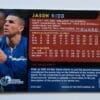 Jason Kidd Topps Gallery 1996 #Card 22 Dallas Mavericks Back