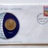 Tanzania Coin Of All Nations Stamped Envelope Franklin Mint C.O.A