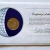 Tanzania Coin Of All Nations Stamped Envelope Franklin Mint C.O.A Back