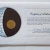 Thailand Coin Of All Nations Stamped Envelope Franklin Mint C.O.A Back