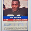 Tim Brown Score 1989 #86 Back