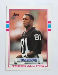 Tim Brown Topps 1989 Card #265