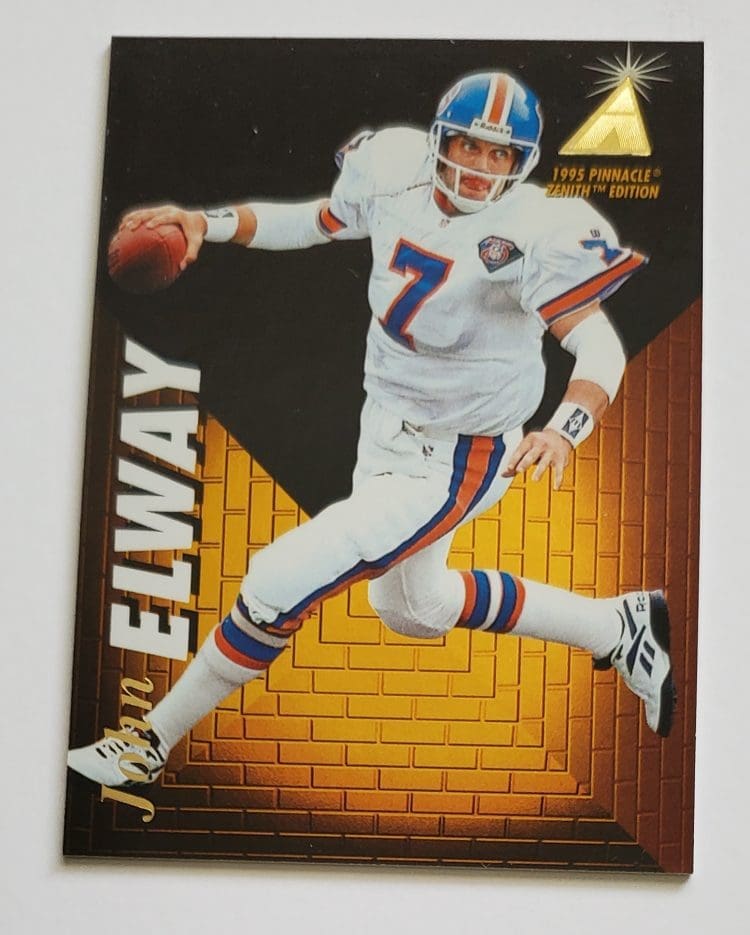 John Elway Pinnacle 1995 Zenith Edition Sports Card #Z14 Denver Broncos