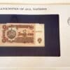 Bulgaria Banknote Stamped Envelope Franklin Mint with C.O.A