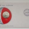 Columbia Coin Of All Nations Stamped Envelope Franklin Mint C.O.A