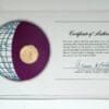 Dominican Republic Mint Coin Stamped Envelope Franklin Mint Back