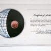 Gambia Mint Coin Stamped Envelope Franklin Mint with C.O.A Back