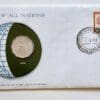 Indonesia Coin Of All Nations Stamped Envelope Franklin Mint C.O.A