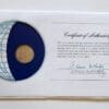 Indonesia Coin Of All Nations Stamped Envelope Franklin Mint C.O.A back