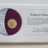 Ireland Mint Coin Stamped Envelope Franklin Mint with C.O.A Back