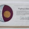 Israel Coin Of All Nations Stamped Envelope Franklin Mint C.O.A Back
